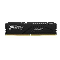 MEMORIA RAM KINGSTON DIMM DDR5 32GB 5600MT/S FURY BEAST BLACK XMP CL40 288PIN 1.25V C/DISIPADOR DE CALOR P/PC/GAMER/ALTO RENDIMIENTO KF556C40BB-32, - Garantía: 1 AÑO -