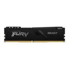 MEMORIA KINGSTON DIMM DDR4 16GB 3200MHZ FURY BEAST BLACK XMP CL16 288PIN 1.35V C/DISIPADOR DE CALOR P/PC/GAMER/ALTO RENDIMIENTO (KF432C16BB/16), - Garantía: 1 AÑO -