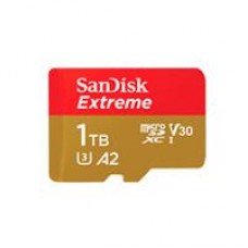 MEMORIA SANDISK MICRO SDXC 1TB EXTREME 190MB/S 4K CLASE 10 A2 V30 C/ADAPTADOR SDSQXAV-1T00-GN6MA, - Garantía: 99 AÑOS -