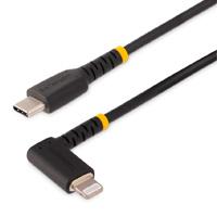 CABLE 1M USB C  ACODADO EN ÁNGULO RECTO - PD 60W - 3A - CABLE USB-C DE CARGA RAPIDA - DE ALTA RESISTENCIA - USB 2.0 TIPO C - STARTECH.COM MOD. R2CCR-1M-USB-CABLE, - Garantía: 5 AÑOS -