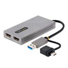 ADAPTADOR DE USB 3.0 A HDMI DOBLE, USB A/C A 2 PANTALLAS HDMI , DONGLE USB-A A C, CABLE DE 11CM, WIN/MAC - STARTECH.COM MOD. 107B-USB-HDMI, - Garantía: 3 AÑOS -