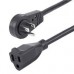 CABLE DE 1.8M DE EXTENSION DE ALIMENTACION - CABLE ALARGADOR DE CORRIENTE ROTATIVO PLANO DE 360DEG - NEMA 5-15P A NEMA 5-15R - STARTECH.COM MOD. RTPAC1016, - Garantía: 5 AÑOS -
