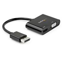 ADAPTADOR DE VIDEO DISPLAYPORT A HDMI VGA - DONGLE CONVERTIDOR DISPLAYPORT 1.2 HBR2 A HDMI 2.0 O VGA 1080P - STARTECH.COM MOD. DP2VGAHD20, - Garantía: 3 AÑOS -