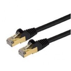 CABLE DE 2M CAT6A ETHERNET NEGRO - CABLE DE RED 10GB CAT6A SNAGLESS BLINDADO RJ45 POE DE 100W - 10GBE CON CERTIFICACION UL/TIA - STARTECH.COM MOD. C6ASPAT5BK, - Garantía: 5 AÑOS -