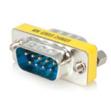 CAMBIADOR DE GENERO DB9 SERIAL SLIMLINE - M/M - STARTECH.COM MOD. GC9SM, - Garantía: 5 AÑOS -