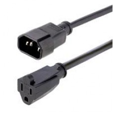 CABLE DE 1M DE EXTENSION DE ALIMENTACION PARA COMPUTADORAS, IEC 320 C14 A NEMA 5-15R, 10A 125V, ALARGADOR - STARTECH.COM MOD. 1415R-3F-POWER-CORD, - Garantía: 5 AÑOS -
