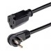 CABLE 2M DE EXTENSION DE ALIMENTACION, NGULO RECTO NEMA 5-15P A NEMA 5-15R, 13A 125V, 16AWG, ACODADO, ALARGADOR - STARTECH.COM MOD. RFX-6F-POWER-CORD, - Garantía: 5 AÑOS -