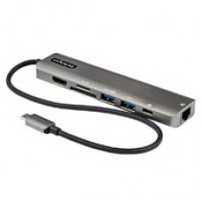 DOCKING STATION - ADAPTADOR MULTIPUERTOS USB C - DOCK MINI USB-C A HDMI 2.0 4K 60HZ, PD PASS-THROUGH DE 100W, SD, USB, GBE Y CABLE DE 30 CM - STARTECH.COM MOD. DKT30CHSDPD1, - Garantía: 3 AÑOS -