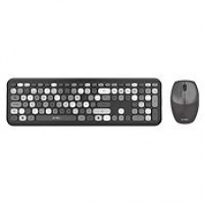 KIT ACTECK  TECLADO Y MOUSE INALAMBRICO CREATOR CHIC MK475 / 110 TECLAS / MEMBRANA / RATON OPTICO / USB 2.4 GHZ / 2 BOTONES SCROLL / NEGRO / AC-935166, - Garantía: 1 AÑO -