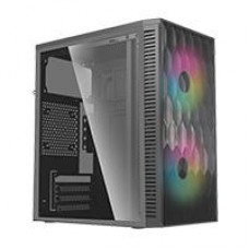 GABINETE ACTECK FUJI GC470 / MINI TORRE / MICRO ATX , MINI ITX / FUENTE 500W / VENTILADOR RGB / PANEL ACRILICO, METAL / NEGRO / AC-935838, - Garantía: 3 AÑOS -