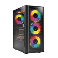 GABINETE GAMER BALAM RUSH DRAGONFLY CRYSTALGM745 / MEDIA TORRE / ATX, MICRO ATX, MINI ITX / VENTILADOR RGB / PANEL CRISTAL TEMPLADO, METAL / NEGRO / BR-935968, - Garantía: 3 AÑOS -