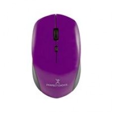 MOUSE INALAMBRICO 1600 DPI OPTICO CONECTOR USB PERFECT CHOICE ROOT PRO - MORADO, - Garantía: 1 AÑO -