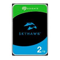 DISCO DURO INTERNO SEAGATE SKYHAWK 2TB 3.5 ESCRITORIO SATA3 6GB/S 256MB 5400RPM VIDEO VIGILANCIA 24X7 DVR Y NVR 1-8 BAHIAS 1-64 CAM, - Garantía: 3 AÑOS -
