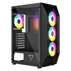 GABINETE OCELOT GAMING POLYGON-E5 / MID TOWER / ATX, M-ATX, ITX / PANEL LATERAL DE CRISTAL TEMPLADO Y FRONTAL EN MESH / INCLUYE 4 VENTILADORES / ENFRIAMIENTO LIQUIDO HASTA 240MM / GPU HASTA 295MM / COLOR NEGRO, - Garantía: 1 AÑO -