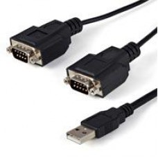 CABLE 1.8M USB A 2 PUERTOS SERIAL RS232 DB9 RETENCION DEL PUERTO DE ASIGNACION COM, - Garantía: 2 AÑOS -