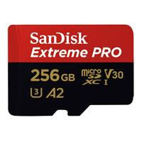 MEMORIA SANDISK MICRO SDXC 256GB EXTREME PRO 200MB/S 4K CLASE 10 A2 V30 C/ADAPTADOR SDSQXCD-256G-GN6MA, - Garantía: 10 AÑOS -