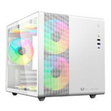 GABINETE GAMER BALAM RUSH TANK MINI GI930 / MINI ATX / MINI ATX - MINI ITX / PANEL CRISTAL TEMPLADO / BAHIA 3X SSD - 2X HDD / VENTILADOR RGB / MALLA METALICA / METAL / BLANCO / BR-936040, - Garantía: 3 AÑOS -