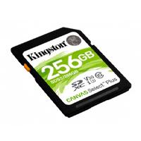 MEMORIA FLASH SD KINGSTON SDXC CANVAS SELECT 256GB 100R C10 UHS-I U3 V30 (SDS2/256GB), - Garantía: SG -
