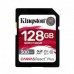 MEMORIA FLASH SD KINGSTON SDXC CANVAS REACT PLUS 128GB 300R UHS-II V90(SDR/128GB), - Garantía: 99 AÑOS -