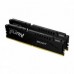 MEMORIA RAM KINGSTON DIMM DDR5 32GB 2X16GB 5200MT/S FURY BEAST BLACK CL40 288PIN 1.25V C/DISIPADOR DE CALOR P/PC/GAMER/ALTO RENDIMIENTO KIT 2 KF552C40BBK2-32, - Garantía: 99 AÑOS -