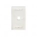 TAPA FACEPLATE , INTELLINET, 772389, BLANCO 1 PERF. ETIQUETA, - Garantía: 1 AÑO -