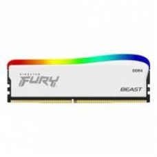 MEMORIA RAM KINGSTON DIMM DDR4 16GB 3600MT/S FURY BEAST WHITE RGB CL18 288PIN 1.35V C/DISIPADOR DE CALOR P/PC/GAMER/ALTO RENDIMIENTO (KF436C18BWA/16), - Garantía: 99 AÑOS -