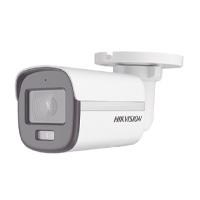 CAMARA BALA TURBOHD 2 MEGAPIXELES HIKVISION DS-2CE10DF0T-FS IMAGEN A COLOR 24/7 / LENTE 2.8 MM / LUZ BLANCA 20 MTS / EXTERIOR IP67 / DWDR / MICRFONO INTEGRADO, - Garantía: 2 AÑOS -