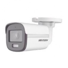 CAMARA BALA TURBOHD 2 MEGAPIXELES HIKVISION DS-2CE10DF0T-FS IMAGEN A COLOR 24/7 / LENTE 2.8 MM / LUZ BLANCA 20 MTS / EXTERIOR IP67 / DWDR / MICRFONO INTEGRADO, - Garantía: 2 AÑOS -
