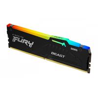 MEMORIA RAM KINGSTON DIMM DDR5 32GB 5200MT/S FURY BEAST BLACK XMP RGB CL40 288PIN 1.25V C/DISIPADOR DE CALOR P/PC/GAMER/ALTO RENDIMIENTO KF552C40BBA-32, - Garantía: 99 AÑOS -