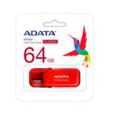 MEMORIA ADATA 64GB USB 2.0 UV240 ROJO, - Garantía: 5 AÑOS -