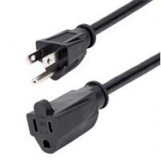 CABLE DE 2M DE EXTENSION DE ALIMENTACION - CABLE NEMA 5-15R A NEMA 5-15P - 13A 125V - 16AWG - STARTECH.COM - CABLE EXTENSOR DE ALIMENTACION PARA COMPUTADORA NEMA 5-15R A NEMA 5-15P - UL, - Garantía: 99 AÑOS -
