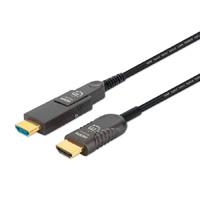 CABLE HDMI FIBRA OPTICA/MANHATTAN/355193/ M-M  4K@60HZ 30.0M CONECTOR HDMI DESMONTABLE, - Garantía: 3 AÑOS -