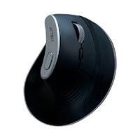 MOUSE ACTECK VIRTUOS FITT PRO MI770 / VERTICAL / ERGONOMICO / INALAMBRICO / DUAL - USB - BLUETOOTH / RECARGABLE / OPTICO / 2400 DPI AJUSTABLE / 8 BOTONES SCROLL / NEGRO / AC-936200, - Garantía: 1 AÑO -