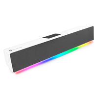 BOCINA GAMER BALAM RUSH GLIMM BAR BG585 / INALAMBRICA / BLUETOOTH - CONEXION TWS 3.5 MM / RADIO FM - TF / SONIDO ESTEREO / 10 W / RECARGABLE / ILUMINACION LED / BLANCO / BR-936965, - Garantía: 1 AÑO -