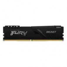 MEMORIA RAM KINGSTON DIMM DDR4 8GB 3600MT/S FURY BEAST BLACK XMP CL17 288PIN 1.35V C/DISIPADOR DE CALOR P/PC/GAMER/ALTO RENDIMIENTO KF436C17BB/8, - Garantía: 99 AÑOS -