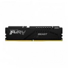 MEMORIA RAM KINGSTON DIMM DDR5 16GB 5600MT/S FURY BEAST BLACK XMP CL40 288PIN 1.25V C/DISIPADOR DE CALOR P/PC/GAMER/ALTO RENDIMIENTO KF556C40BB-16, - Garantía: SG -