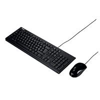 KIT ASUS U2000, TECLADO Y MOUSE ALAMBRICO USB, CABLE 1.5M, 105 TECLAS, 1000 DPI, COLOR NEGRO, - Garantía: 10 AÑOS -