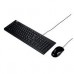 KIT ASUS U2000, TECLADO Y MOUSE ALAMBRICO USB, CABLE 1.5M, 105 TECLAS, 1000 DPI, COLOR NEGRO, - Garantía: 10 AÑOS -
