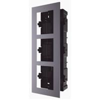 BASE DE 3 ESPACIOS HIKVISION DS-KD-ACF3 PARA EMPOTRAR MDULOS DE VIDEOPORTEROS HIKVISION, - Garantía: 2 AÑOS -