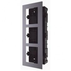 BASE DE 3 ESPACIOS HIKVISION DS-KD-ACF3 PARA EMPOTRAR MDULOS DE VIDEOPORTEROS HIKVISION, - Garantía: 2 AÑOS -