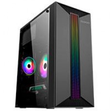 GABINETE MICRO TORRE QUARONI MICRO ATX, MINI ITX/1USB 2.0 1USB 3.0/RGB/PANEL ACRILICO/FUENTE 500 W/NEGRO, - Garantía: 1 AÑO -