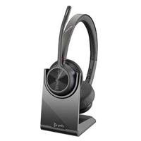 DIADEMA HP POLY 77Y99AA VOYAGER 4320 UC/ INALAMBRICA BLUETOOTH BINAURAL DONGLE USB-A ALCANCE DE 50M HASTA 24 H DE CONVERSACION CONEXION HASTA 2 DISPOSITIVOS (CON BASE DE CARGA), - Garantía: 2 AÑOS -