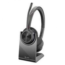 DIADEMA HP POLY 77Y99AA VOYAGER 4320 UC/ INALAMBRICA BLUETOOTH BINAURAL DONGLE USB-A ALCANCE DE 50M HASTA 24 H DE CONVERSACION CONEXION HASTA 2 DISPOSITIVOS (CON BASE DE CARGA), - Garantía: 2 AÑOS -