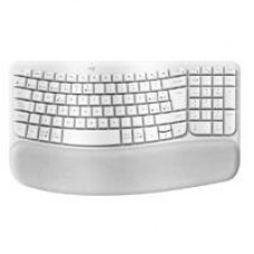 TECLADO LOGITECH WAVE KYES ERGONOMICO INALAMBRICO EASY-SWITCH RECEPTOR BOLT (ESPAÑOL) BLANCO, - Garantía: 1 AÑO -