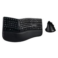 KIT ACTECK CREATOR VIRTUOS FITT MK770 / TECLADO Y MOUSE VERTICAL / INALAMBRICO / RECEPTOR USB / RECARGABLE / 118 TECLAS / ESPAÑOL / MULTIMEDIA / OPTICO / 2400 DPI AJUSTABLE / NEGRO / AC-936248, - Garantía: 1 AÑO -