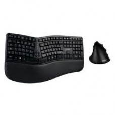 KIT ACTECK CREATOR VIRTUOS FITT MK770 / TECLADO Y MOUSE VERTICAL / INALAMBRICO / RECEPTOR USB / RECARGABLE / 118 TECLAS / ESPAÑOL / MULTIMEDIA / OPTICO / 2400 DPI AJUSTABLE / NEGRO / AC-936248, - Garantía: 1 AÑO -