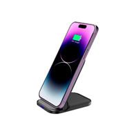 CARGADOR DE ESCRITORIO ACTECK ENERGON S-MATE CI710 / PARA CELULAR / INALAMBRICO QI  CARGA RAPIDA / 15 W - 5 W / PLEGABLE / CARGA SIMULTANEA / USB TIPO C / NEGRO / AC-937160, - Garantía: 1 AÑO -