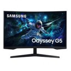 MONITOR LED SAMSUNG 32 PULGADAS,WIDESCREEN, ODISSEY, G5, QHD, 2.560 X 1.440, GAMER, CURVE, NEGRO,16:9,165 HZ, 1 MS, PANEL VA, FREESYNC, 1 DP, 2 HDMI ,VESA 75, AUTO SOURCE SWITCH+, - Garantía: 3 AÑOS -