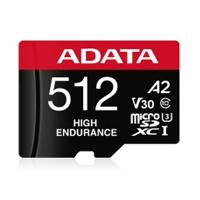 MEMORIA ADATA MICRO SDXC/SDHC 512GB UHS-I VIDEOVIGILANCIA 24/7 100MB/85MB 4K CLASE 10 U3 V30 A2 C/ADAPTADOR (AUSDX512GUI3V30SHA2-RA1), - Garantía: 3 AÑOS -