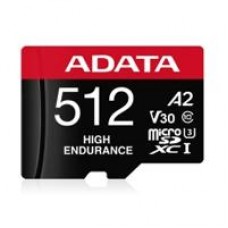 MEMORIA ADATA MICRO SDXC/SDHC 512GB UHS-I VIDEOVIGILANCIA 24/7 100MB/85MB 4K CLASE 10 U3 V30 A2 C/ADAPTADOR (AUSDX512GUI3V30SHA2-RA1), - Garantía: 3 AÑOS -